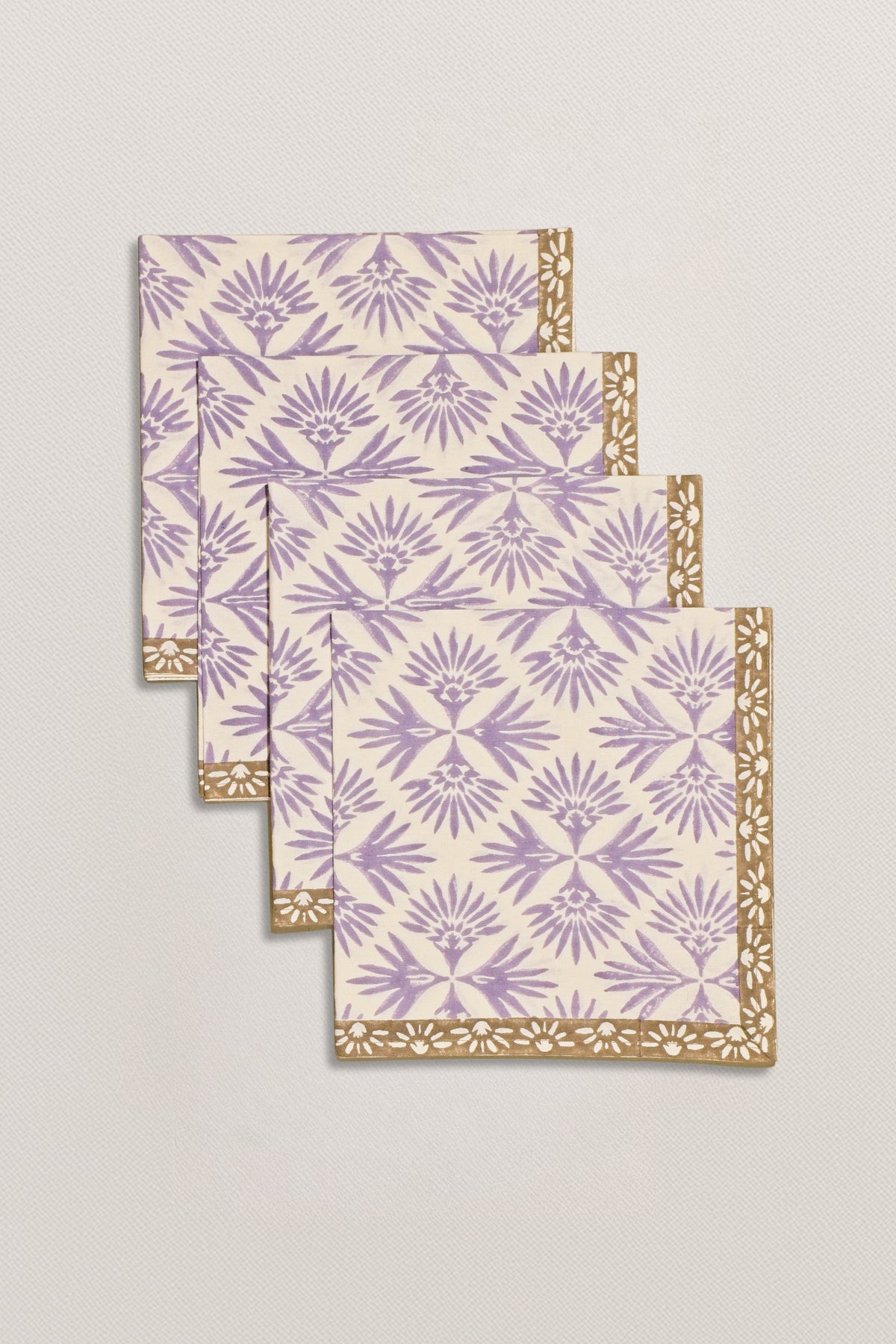Napkins - Palm Reflections (Lilac/Truffle)